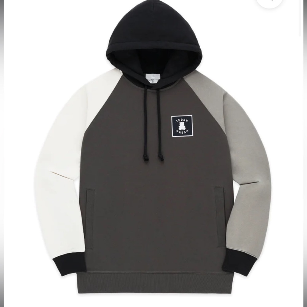 Teddy Fresh colorblock hoodie